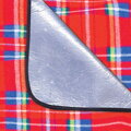 PICNIC TARTAN Pikniková deka s popruhom, 150x180 cm červené káro
