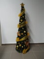 Vianočný stromček zdobený 130cm zlatý