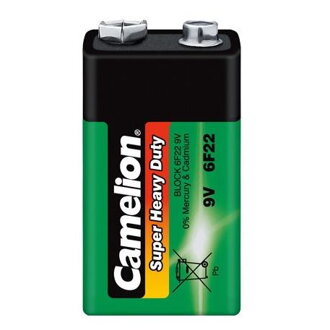 CAMELION Batéria SUPER HD zink-chlorid Block 9V 1ks 6F22-SP1G 10100122