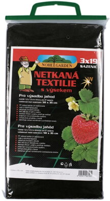 Textília s výsekom na jahody 1,6 x 3,5m čierna