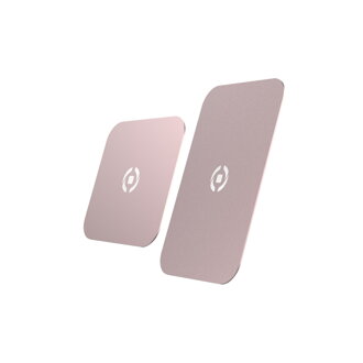 Pliešky CELLY GHOSTPLATE kompatibilný s magnetickými držiakmi pre mobilné telefóny, ružovozlatá