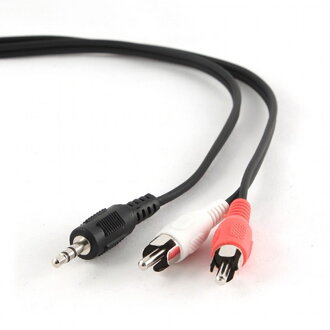 GEMBIRD Kábel audio prepájací Jack 3,5 mm/2x RCA (cinch) 1.5m CCA-458