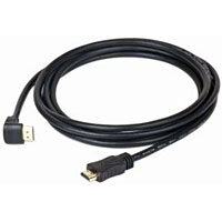 Kábel HDMI 1.4 Samec/Samec dľžka 3m konektor pod uhlom 90 stupňov