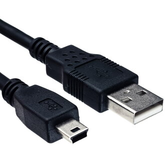 Kabel CABLEXPERT USB A-MINI USB 5PM 2.0 1,8m HQ s ferritovým jadrom