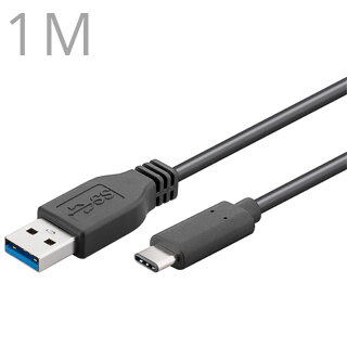 PremiumCord Prepojovací kábel USB3.1 Typ C/male - USB 3.0 konektor A/male, 1m KU31CA1BK