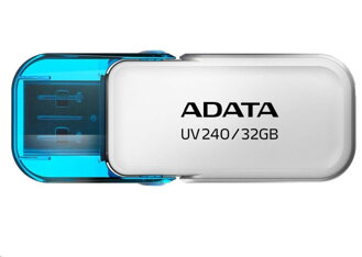 ADATA Flash Disk 32GB UV240, USB 2.0 Dash Drive, biely
