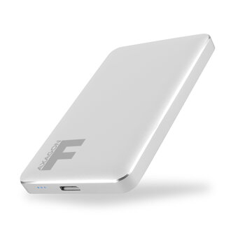 AXAGON EE25-F6S, USB3.0 - SATA 6G 2.5" vonkajší box FULLMETAL, strieborný