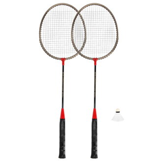 Spokey BADMNSET1 Súprava na bedminton - 2 x raketa, košíček, obal