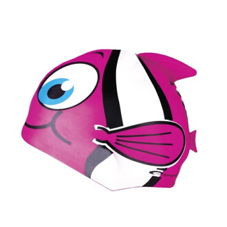 RYBKA Detská plavecká čapica ružová K87469