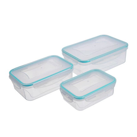 Dóza MagicHome Lunchbox set MB03 sada 3 ks, 500/1000/1500 ml, obdĺžnikové, Clip