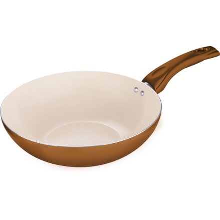 LT1073 WOK ker. 28cm hnedý ECOLOR LAMART