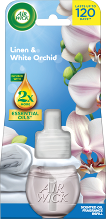 AIR WICK Electric osviežovač 19ml náplň Prádlo a biela orchidea