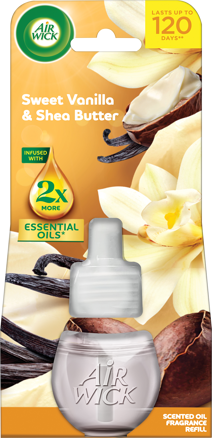 AIR WICK Electric osviežovač 19ml náplň Vanilka a bambucké maslo
