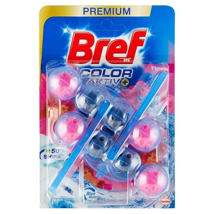 Bref Color Aktiv Flower tuhý WC blok 2 x 50 g