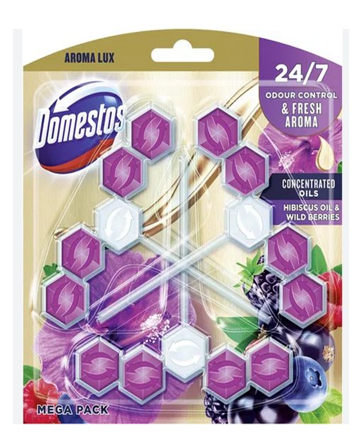 DOMESTOS WC blok 3x55g Wild BerriesHibiscus