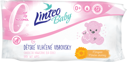 Vlhčené obrúsky Linteo Baby Soft and Cream 72ks