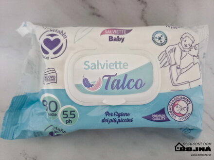 Vlhčené utierky 80ks Talco
