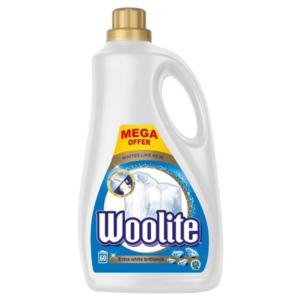 Woolite Extra White Brilliance tekutý prací prípravok 60 praní 3,6 L