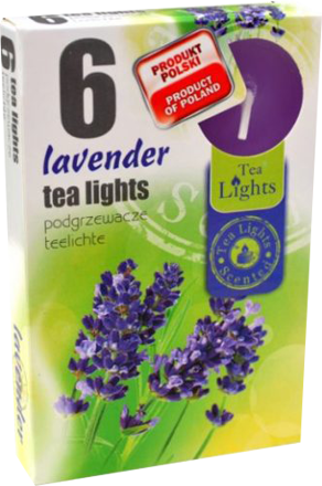 Čajové sviečky 6ks Levanduľa