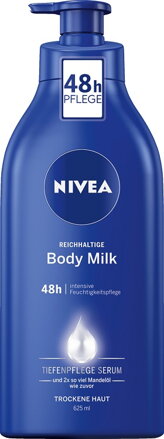 Nivea telové mlieko 625ml Express 48h