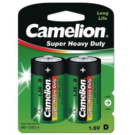 CAMELION Batérie SUPER HD zink-chlorid D 2ks R20 1.5V R20P-BP2G 10000220