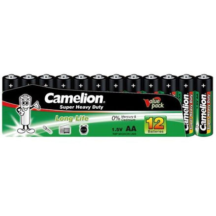 CAMELION Batérie SUPER HD zink-chlorid AA 12ks R6P-SP12G 10101206