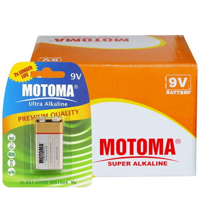 MOTOMA Ultra Alkalické batérie 9V 6F22