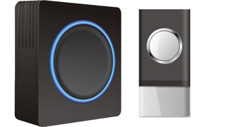 Solight 1L20B bezdrôtový zvonček, do zásuvky, 120m, čierny