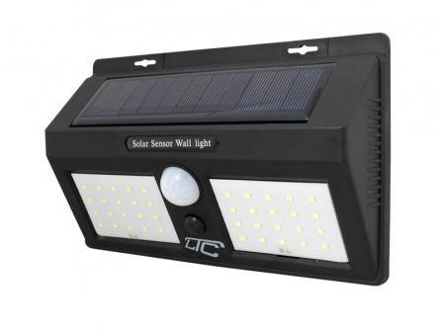 Vonkajšie solárne LED osvetlenie LTC LXLL77, 40xSMD 8W, 1000lm, 1200mAh, PIR