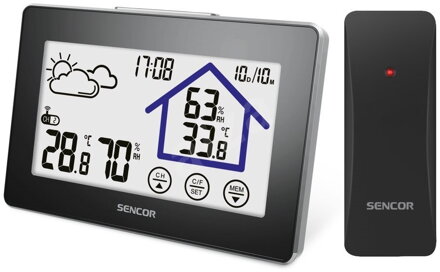 SWS 2999 teplomer s hodinami SENCOR