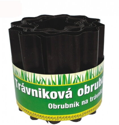 Trávniková obruba 15cm x 9m hnedá