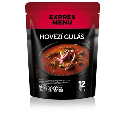 Expres menu Hovädzí guláš 2 porcie 600g