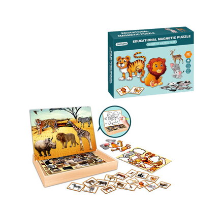 Puzzle magnetické ZOO 3D