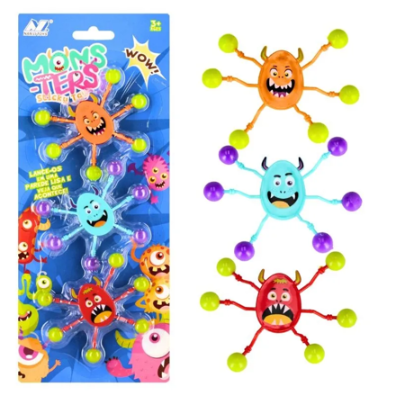 Hračka lepiaci vírus 3ks