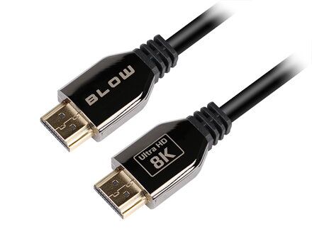 BLOW Kábel HDMI-HDMI 1,5m PREMIUM, black, gold, 8K 2.1