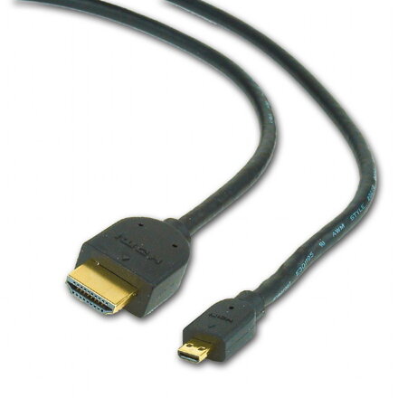 GEMBIRD Prepojovací kábel micro HDMI samec/HDMI samec 1.8m CC-HDMID-6