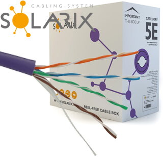 SOLARIX kábel UTP LSOH CAT5E drôt SXKD-5E-UTP-LSOH