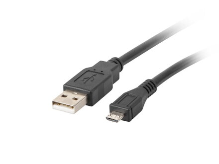 LANBERG kábel USB 2.0 AM/Micro 1,8m čierny