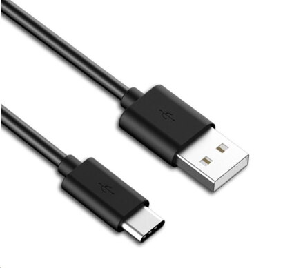 PremiumCord Kabel USB 3.1 C/M - USB 2.0 A/M, rýchle nabíjanie prúdom 3A, 1m, čierna