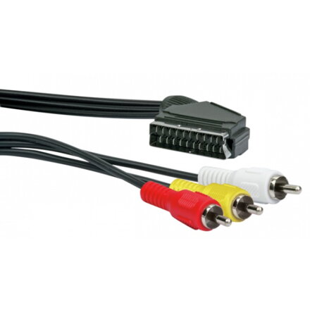 Kábel SCART 1.5m s koncovkami Cinch SCAC320 533