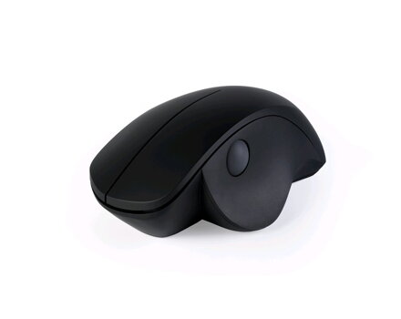 Myš C-TECH VEM-11BK, vertikálne, ergonomická, bezdrôtová, 3 tlačidlá, čierna, SILENT MOUSE, USB nano receiver