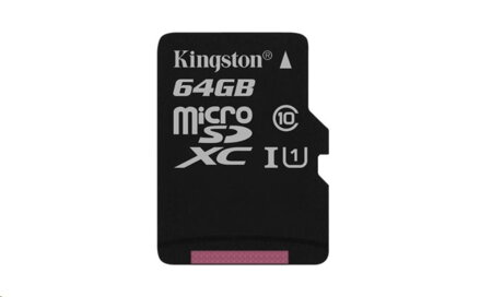 Kingston 64GB Micro SecureDigital (SDXC) Card, Class 10 UHS-I