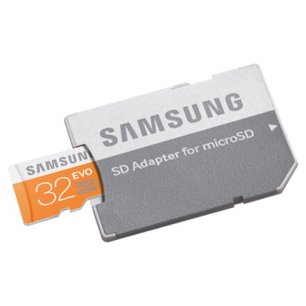 Samsung Micro SDHC EVO 32GB Class 10 UHS-I + adaptér