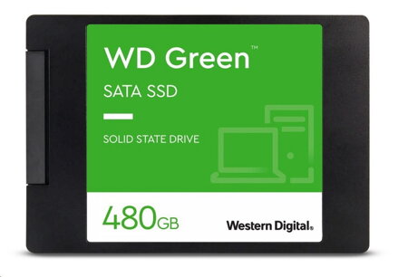 WD GREEN SSD 3D NAND WDS480G2G0A 480GB SATA/600, (R:500, W:400MB/s), 2.5"