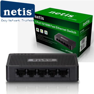 NETIS ST3105S Switch 5-Port/10/100Mbps/Desk