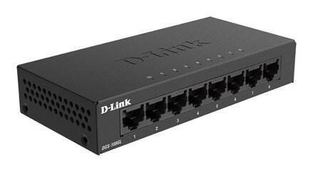 D-Link DGS-108GL Kovový 8-portový Gigabit stolný switch