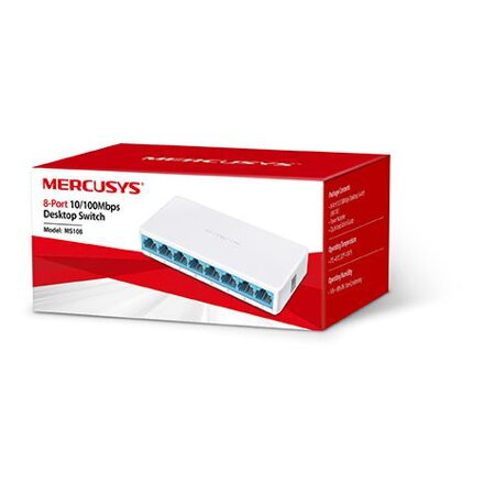 MERCUSYS 8-Port 10/100Mbps Desktop Switch MS108