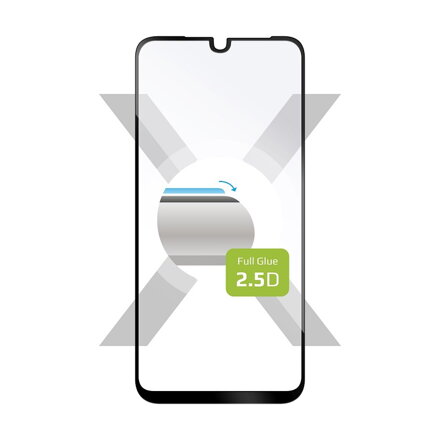 Ochranné tvrdené sklo FIXED Full-Cover pre Motorola One Macro, lepenie cez celý displej, čierne
