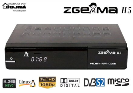 ZGEMMA H5 DVB-S2X, DVB-T2/C Combo HEVC Enigma 2