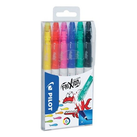 Fixy - gumovacie PILOT Frixion Colors, sada 6 ks